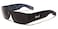 Locs Mens Hardcore Gangster Sunglasses Bandana Print BLACKBLUE Black W Blue Bandana Print One Size