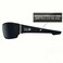 Locs Mens Hardcore Rectangle Sunglasses Matte Black Rubberized Frame