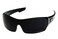 Locs Mens Rectangular Hardcore Black Wrap 63mm Sunglasses Block LogoMoroccan