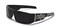Locs LOCS NEW MENS HARDCORE GANGSTA BIKER SUNGLASSES BLACK WSKULLS