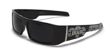 Locs LOCS NEW MENS HARDCORE GANGSTA BIKER SUNGLASSES BLACK WSKULLS