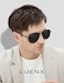 LUENX Aviator Sunglasses for Men Women Polarized Driving Classic Shades UV 400 Protection with Accessories Black Lens 60MM