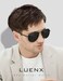LUENX Aviator Sunglasses for Men Women Polarized Driving Classic Shades UV 400 Protection with Accessories Black Lens 60MM