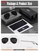 LUENX Aviator Sunglasses for Men Women Polarized Driving Classic Shades UV 400 Protection with Accessories Black Lens 60MM