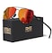 LUENX Aviator Sunglasses for Men Women Polarized New Shades Flexible Spring Hinge UV 400 ProtectionOrange Mirror Lens Black frame 59mm