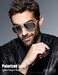 LUENX Mens Women Polarized Sunglasses Aviator Square Polygon Lens Driving UV400 Protection Retro 60mmGradient Grey Lens Gold Frame
