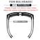 MAXJULI XXL Size Double Extra Large Z87 Sunglasses for Big Wide Heads Men TR90 Ultralight UV400 Protection Glasses 8228 Matte Black FrameClear Lens
