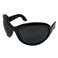 Largemouth Mens Industrial Style Wrap Sunglasses Black