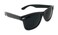 SLYK My Shades Retro 80s Classic Rectangle Sunglasses Black Matte Smoke