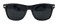 SLYK My Shades Retro 80s Classic Rectangle Sunglasses Black Matte Smoke