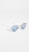 Oliver Peoples Eyewear Mens Coleridge Sun Sunglasses GoldCobalt One Size
