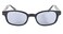 Pacific Coast Original KDs Biker Sunglasses Black FrameBlue Lens