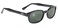 Pacific Coast Original KDs Biker Sunglasses Black FrameDark Green Lens