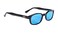 KD's Pacific Coast Original KDs Biker Sunglasses Black FrameTurquoise Lens