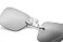 PROSOOL Sunglasses Retro Clip On Nose Rectangular Sunglasses Matrix Morpheus Movie rimless Silver Silver