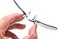 PROSOOL Sunglasses Retro Clip On Nose Rectangular Sunglasses Matrix Morpheus Movie rimless Silver Silver