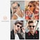 SUNGAIT 80s Sunglasses Retro Semi Rimless for Men WomenBlack FrameMatte FinishPolarized Grey Lens 3016SHKHUI