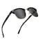 SUNGAIT 80s Sunglasses Retro Semi Rimless for Men WomenBlack FrameMatte FinishPolarized Grey Lens 3016SHKHUI