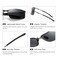 SUNGAIT Ultra Lightweight Polarized Sunglasses Men Rectangular Metal Frame with Spring Hinge SGT559QH