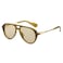 TruFabV Vintage Retro 70s Sunglasses for Women Men Fashion Disco Glasses Double Bridge Aviators Olive Green