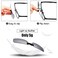 Weewooday 5 Pcs Polarized Clip on Sunglasses 53 x 16 Rimless Rectangle Clip on Sunglasses Lightweight Shade EyeglassesMulti Colors