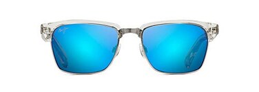 Maui Jim Mens Womens Kawika Polarized Square Reading Glasses 150x CrystalBlue Hawaii Polarized Medium Fit