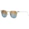 AEVOGUE Polarized Semi Rimless Sunglasses for Men Women Retro UV400 Sun Glasses for Driving Outdoor