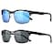 Dollger Polarized Sunglasses Men Half Frame Sunglasses Square SemiRimless Driving Sun Glasses Shades for Men UV400 Protection