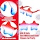 AmoraKiva 3pc 4th of July Star Glasses USA Red White Blue Party Outfit