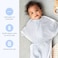 SleepingBaby ZipadeeZip Transition Swaddle Cozy Baby Swaddle Blanket with Zipper Convenience Roomy Wearable Blanket for Easy Diaper Changes BlueCream Small 48 Month