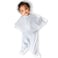 SleepingBaby ZipadeeZip Transition Swaddle Cozy Baby Swaddle Blanket with Zipper Convenience Roomy Wearable Blanket for Easy Diaper Changes BlueCream Small 48 Month