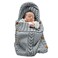 XMWEALTHY Newborn Baby Wrap Swaddle Blanket Knit Sleeping Bag Receiving Blankets Stroller Wrap for Baby Dark Grey 06 Month