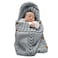 XMWEALTHY Newborn Baby Wrap Swaddle Blanket Knit Sleeping Bag Receiving Blankets Stroller Wrap for Baby Dark Grey 06 Month