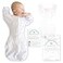Amazing Baby Transitional Swaddle Sack Arms Up HalfLength Sleeves Mitten Cuffs Most Gradual Transition Swaddle for Newborns to Baby Sleep Sack Small 03 mo 614 lb Pink Tiny Bows