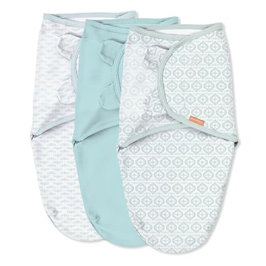 SwaddleMe by Ingenuity Original Swaddle Size SmallMedium For Ages 03 Months 714 Pounds Up to 26 Inches Long 3Pack Baby Swaddle Blanket Wrap