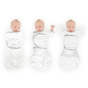 SwaddleDesigns 6Way Omni Swaddle Sack Arms Up Swaddle for Newborn More Options to Calm Startle Reflex Improves Sleep Easy Transition Baby Sleep Sack Small 03 Mo 612 lbs Tiny Hedgehogs Black