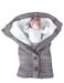XMWEALTHY Unisex Infant Swaddle Blankets Soft Thick Fleece Knit Baby Girls Boys Stroller Wraps Baby Grey1