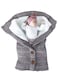 XMWEALTHY Unisex Infant Swaddle Blankets Soft Thick Fleece Knit Baby Girls Boys Stroller Wraps Baby Grey1