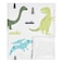 Sweet Jojo Designs Modern Dino Mod Dinosaur Baby Boy Receiving Security Swaddle Blanket for Newborn or Toddler Nursery Car Seat Stroller Soft Minky Blue Green and Grey