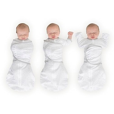 Amazing Baby 6Way Omni Swaddle Sack Arms Up Swaddle for Newborn More Options to Calm Startle Reflex Improves Sleep Easy Transition Baby Sleep Sack Small 03 Month Confetti
