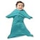 SleepingBaby ZipadeeZip Transition Swaddle Cozy Baby Swaddle Blanket with Zipper Convenience Roomy Wearable Blanket for Easy Diaper Changes Classic Teal XSmall 36 Month