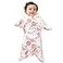 SleepingBaby ZipadeeZip Transition Swaddle Cozy Baby Swaddle Blanket with Zipper Convenience Roomy Wearable Blanket for Easy Diaper Changes Pretty Pink Poppy Large 1224 Months