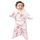 SleepingBaby ZipadeeZip Transition Swaddle Cozy Baby Swaddle Blanket with Zipper Convenience Roomy Wearable Blanket for Easy Diaper Changes Pretty Pink Poppy Large 1224 Months