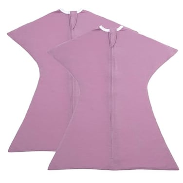 SleepingBaby ZipadeeZip Transition Swaddle 2Pack Starfish Design for SelfSoothing Better Sleep Ideal for Rolling Babies Classic Lavender Large 1224 Month
