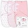 Mama Cheetah Baby Swaddle Blanket 36 Month Organic Cotton Swaddle Sleep Sack Size Large Large Swaddle Wrap Easy Swaddles for Girls 3Pack Pink
