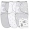Mama Cheetah Baby Swaddle Blanket Swaddle Wrap for Newborn and Infant Adjustable Swaddle Set for Baby Boy and Girl 3 Pack Soft Organic Cotton Large 36 Months Grey and White