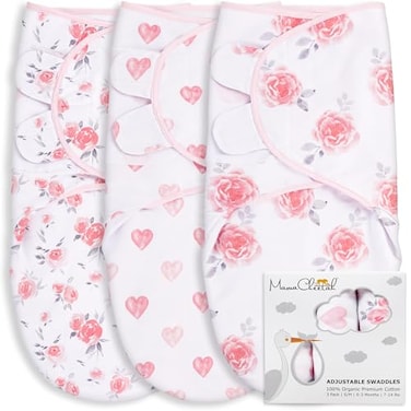 Mama Cheetah Baby Swaddle Sack Organic Swaddle Blanket Newborn Swaddling Sleep Sack Adjustable Infant Swaddle Wrap Easy Swaddles Girl 03 Month Baby Essentials 3Pack