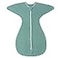 ZIGJOY SharkFin Transition Swaddle for Newborn 05 Tog Rayon Made from Bamboo Sleep Sack Baby Swaddle Blanket with 2Way Zipper Hemp Grey