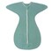 ZIGJOY SharkFin Transition Swaddle for Newborn 05 Tog Rayon Made from Bamboo Sleep Sack Baby Swaddle Blanket with 2Way Zipper Hemp Grey