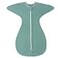 ZIGJOY SharkFin Transition Swaddle for Newborn 05 Tog Rayon Made from Bamboo Sleep Sack Baby Swaddle Blanket with 2Way Zipper Hemp Grey